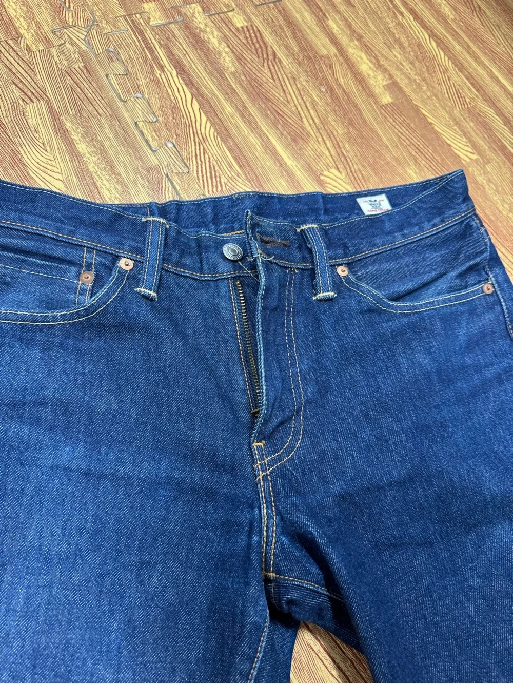 Levis 511 Slim Fit Jeans Men 32x30 Blue White Oak Cone Denim USA Made